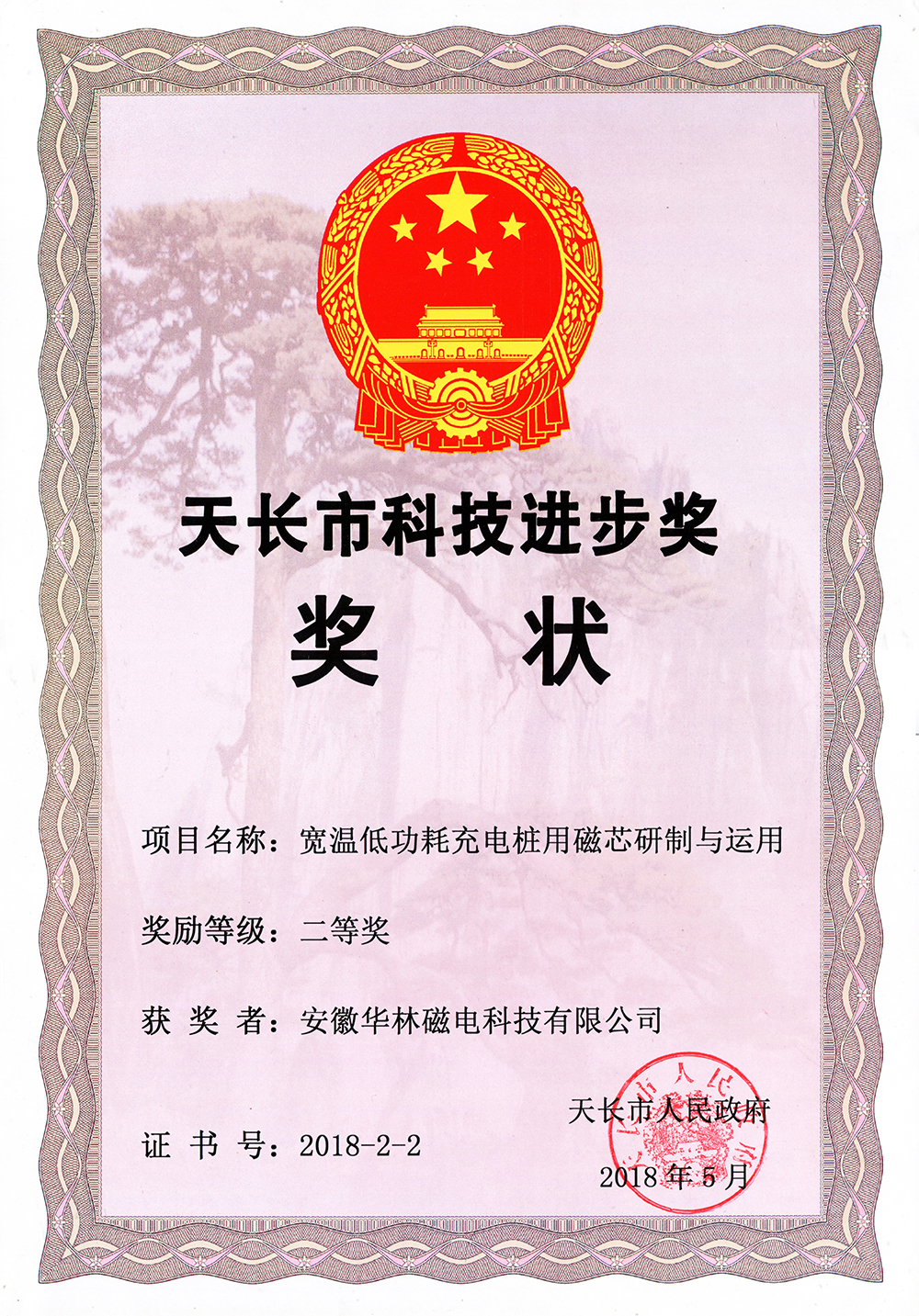 天长市科技进步奖